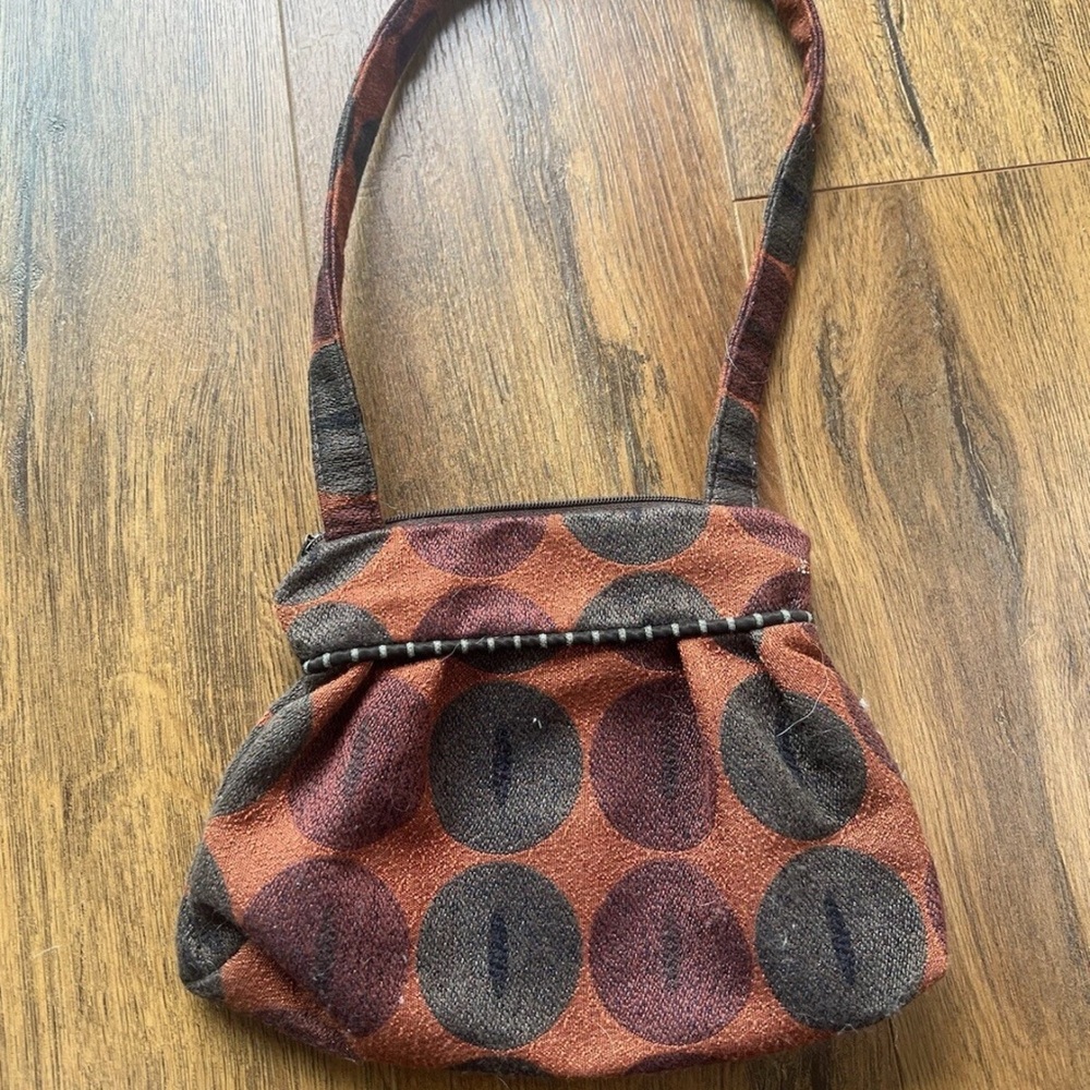 Maruca Crossbody Bag Purse Tapestry Handmade Boulder Colorado Red Black Maroon